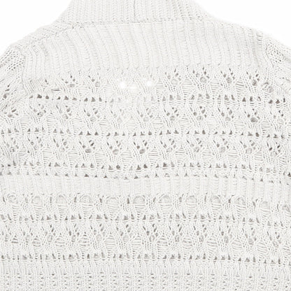 Womens UK Size 14 Marks and Spencer Beige Cardigan Jumper