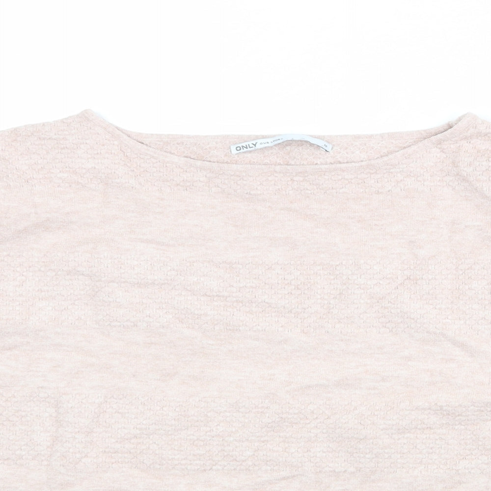 Womens UK Size M Only Pink Pullover Jumper