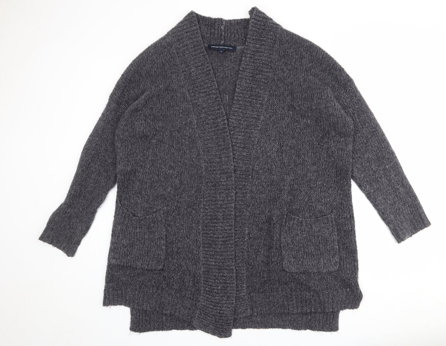 Womens UK Size S French Connection Grey Cardigan Jumper