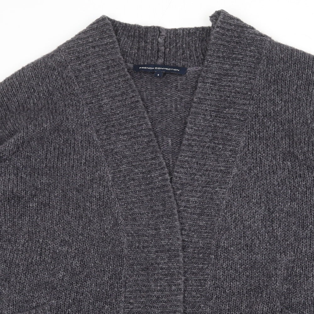 Womens UK Size S French Connection Grey Cardigan Jumper
