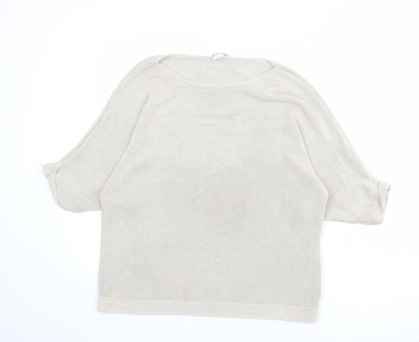 Womens UK Size M H&M Beige Pullover Jumper