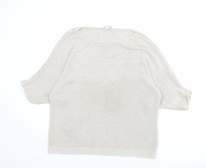 Womens UK Size M H&M Beige Pullover Jumper
