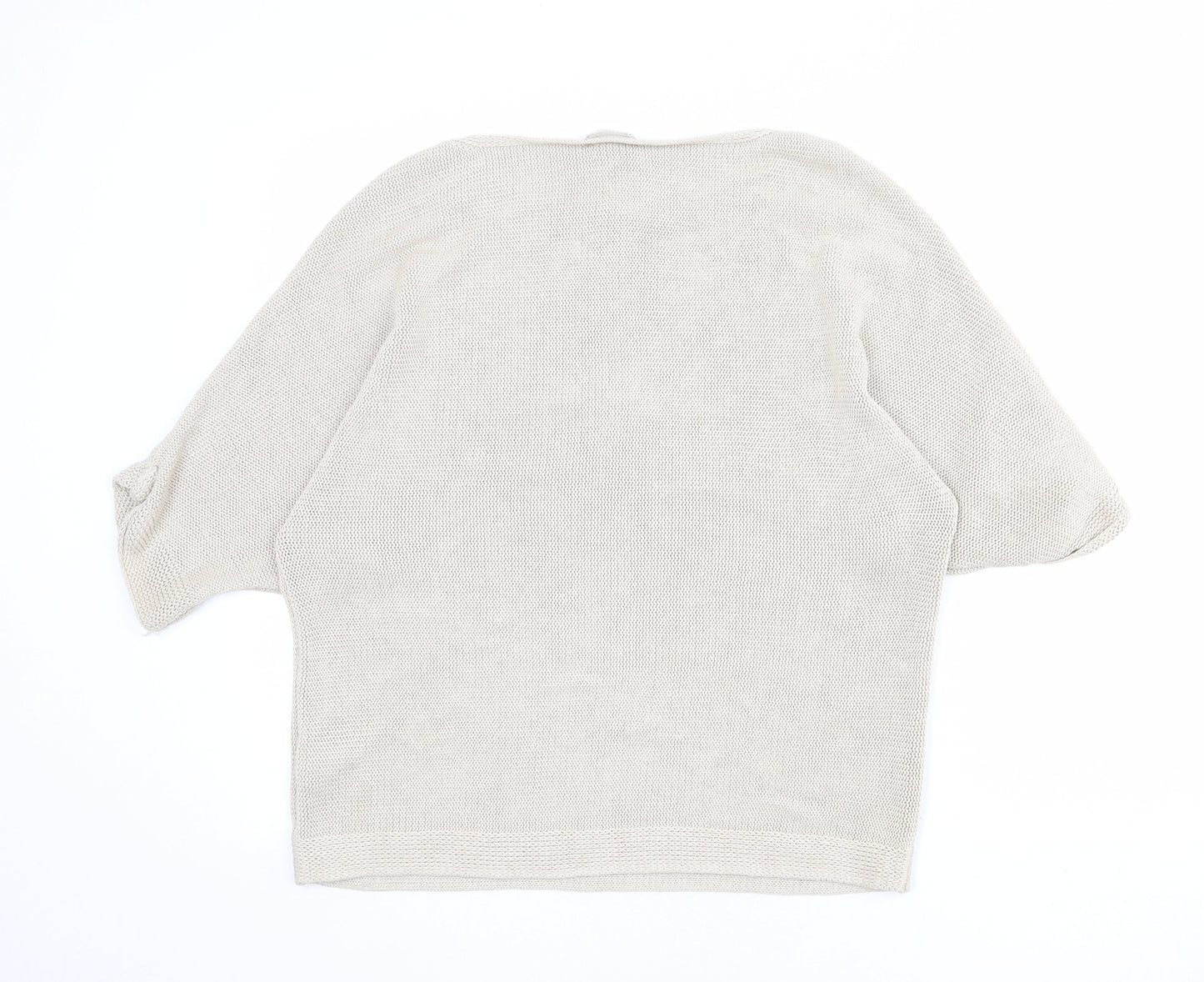 Womens UK Size M H&M Beige Pullover Jumper