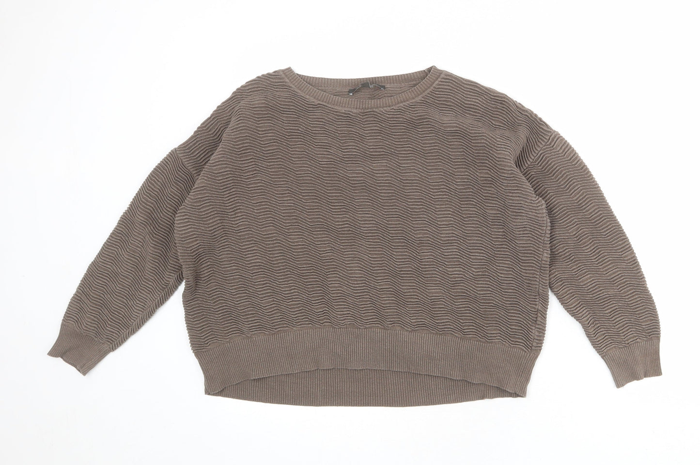 Womens UK Size M French Connection Brown Pullover Sweatshirt