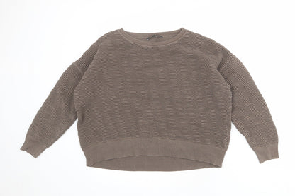 Womens UK Size M French Connection Brown Pullover Sweatshirt