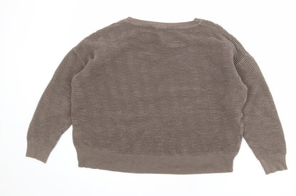 Womens UK Size M French Connection Brown Pullover Sweatshirt