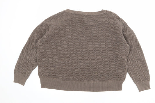 Womens UK Size M French Connection Brown Pullover Sweatshirt