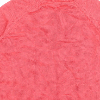 Womens UK Size M Marks and Spencer Pink Pullover Jumper