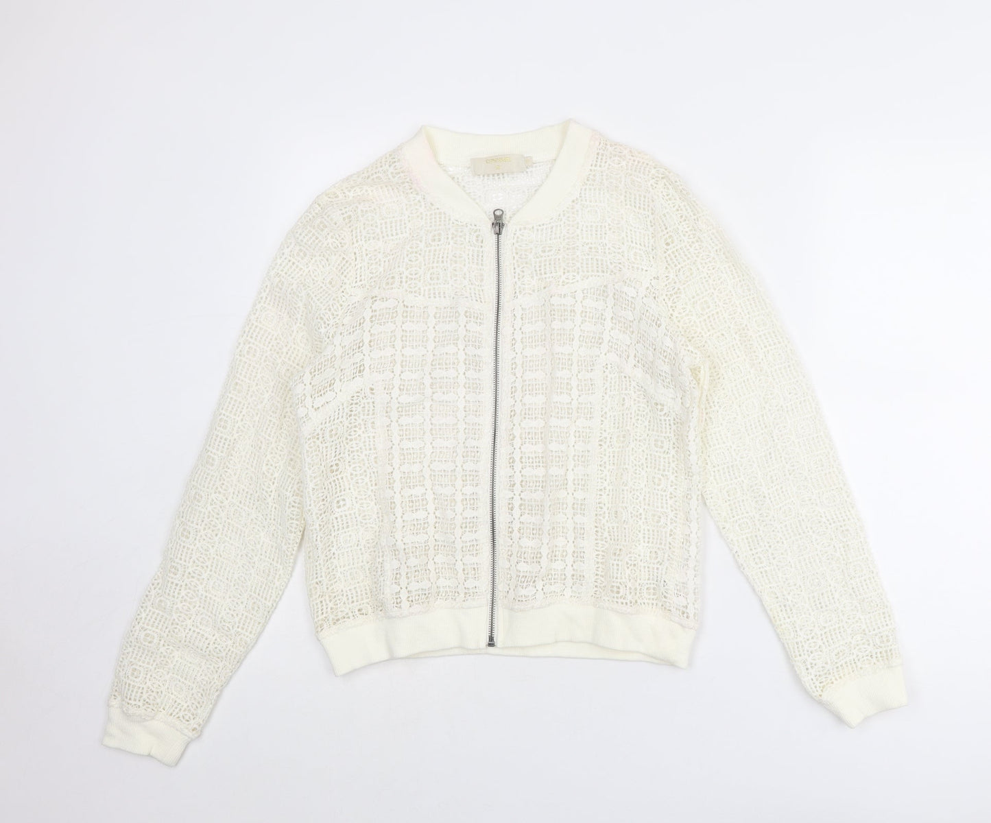 Womens UK Size 10 Cream Ivory Jacket