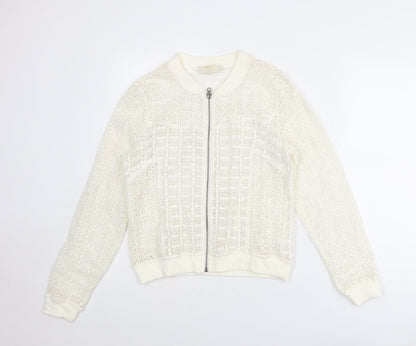 Womens UK Size 10 Cream Ivory Jacket
