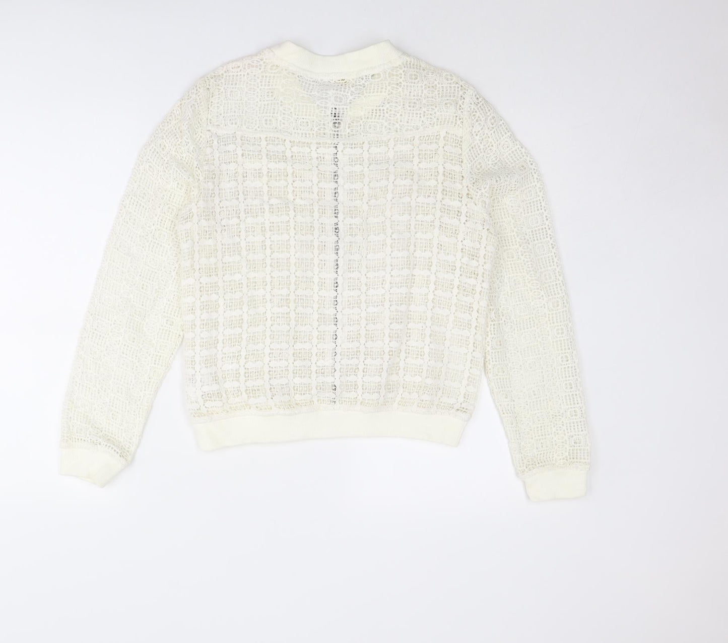 Womens UK Size 10 Cream Ivory Jacket