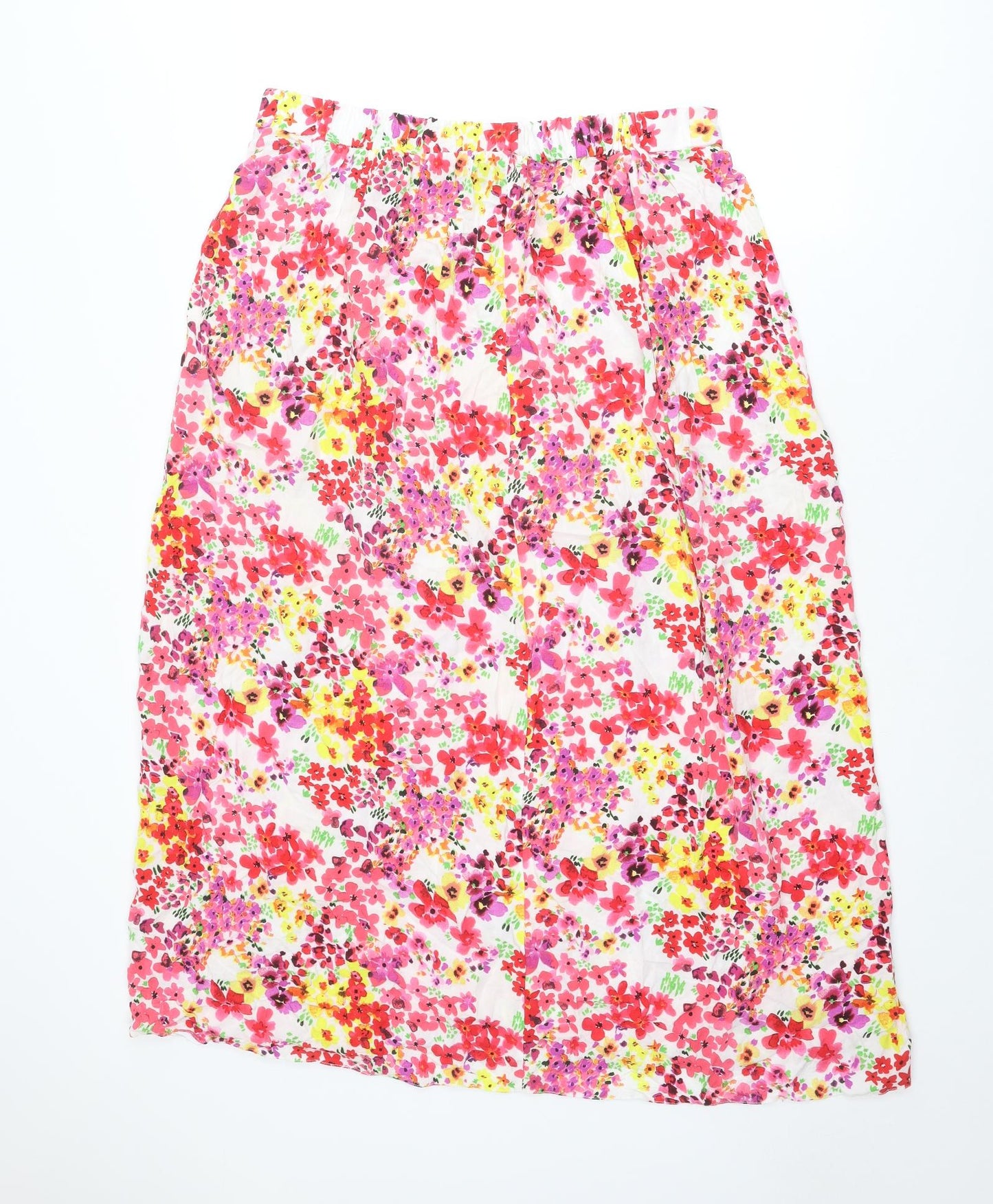 Dorothy Perkins Womens Multicoloured Floral Viscose Straight & Pencil Skirt Size 16