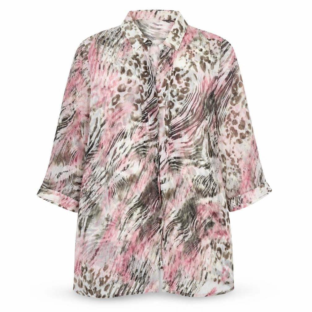 Womens UK Size 18 Basler Multicoloured Basic Button-Up