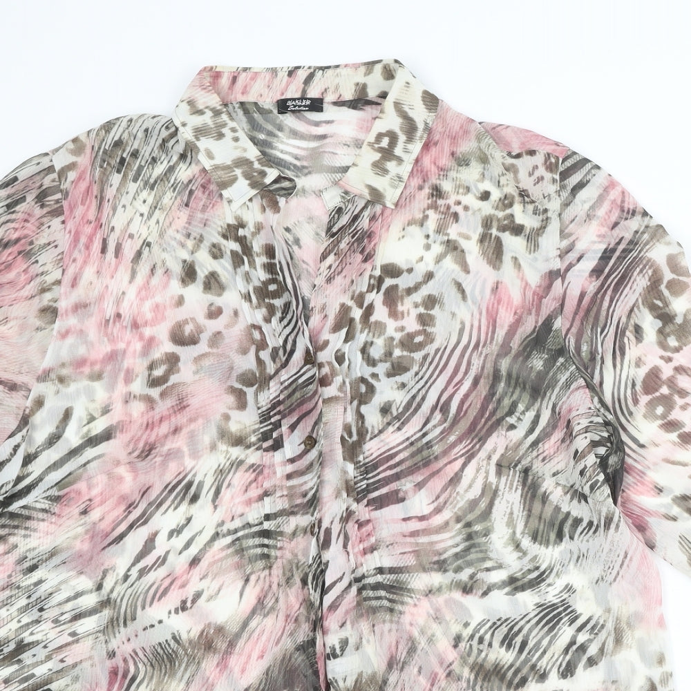 Womens UK Size 18 Basler Multicoloured Basic Button-Up