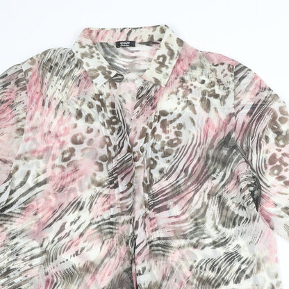 Womens UK Size 18 Basler Multicoloured Basic Button-Up