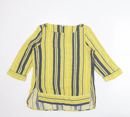 Womens UK Size 10 NEXT Yellow Basic Blouse