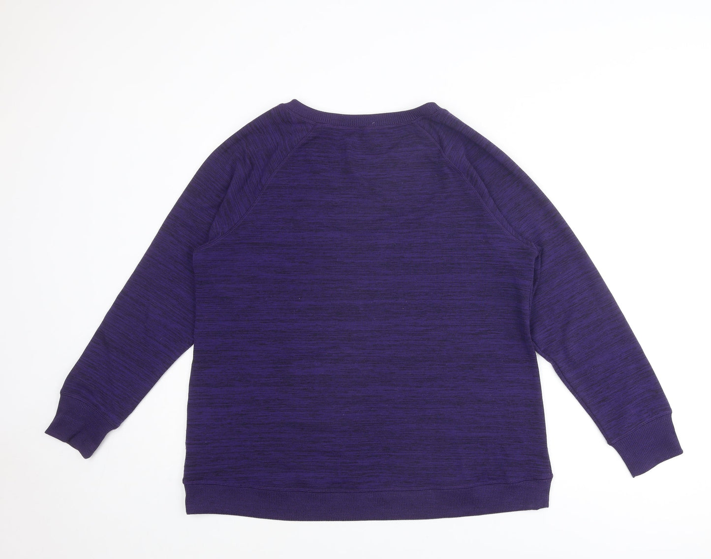 Gerry Womens Purple Polyester Pullover Sweatshirt Size XL Zip
