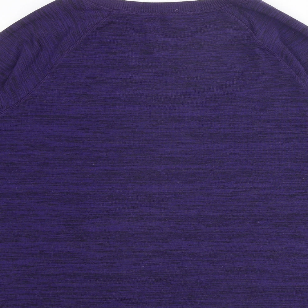 Gerry Womens Purple Polyester Pullover Sweatshirt Size XL Zip