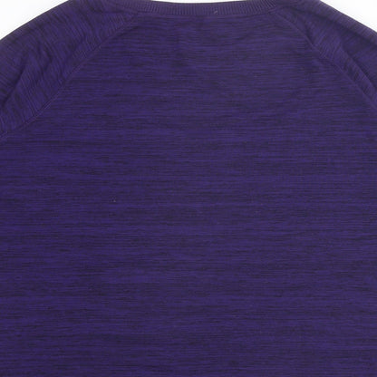 Gerry Womens Purple Polyester Pullover Sweatshirt Size XL Zip