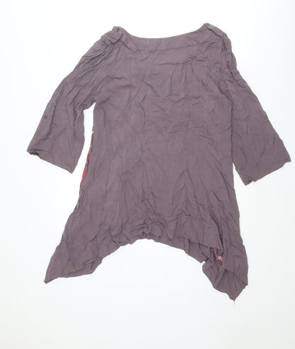 Womens UK Size 14 Per Una Purple Tunic Blouse