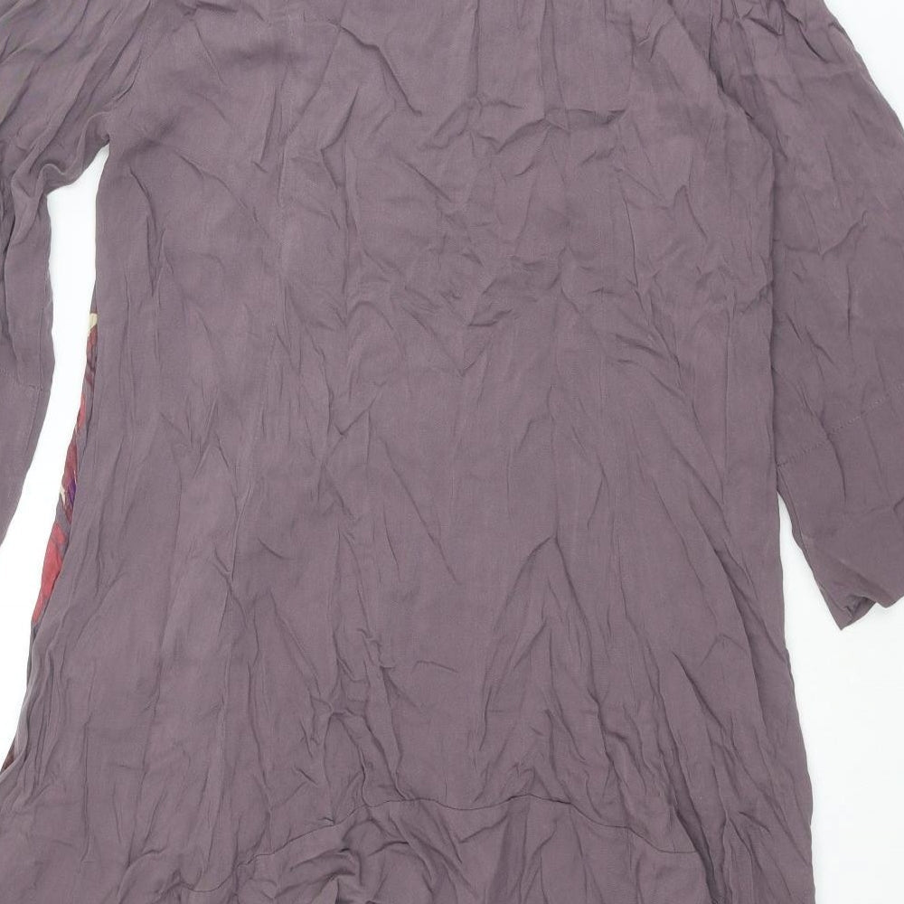 Womens UK Size 14 Per Una Purple Tunic Blouse