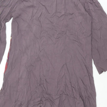 Womens UK Size 14 Per Una Purple Tunic Blouse