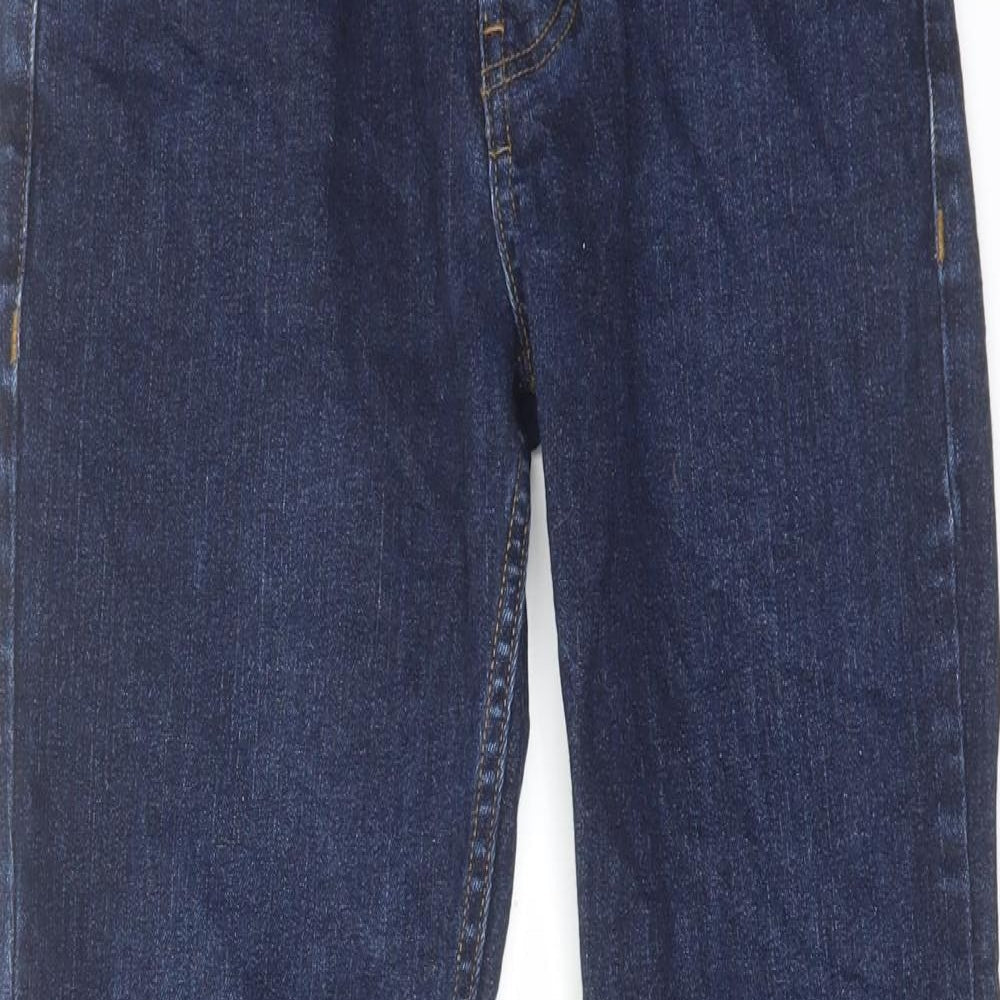 Denim & Co. Mens Blue Cotton Straight Jeans Size 28 in L30 in Slim Zip