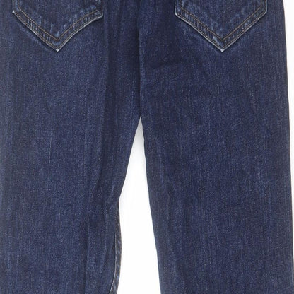 Denim & Co. Mens Blue Cotton Straight Jeans Size 28 in L30 in Slim Zip