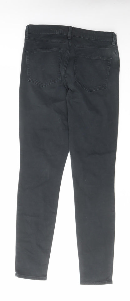 Gap Womens Black Cotton Skinny Jeans Size 30 in L30 in Regular Zip