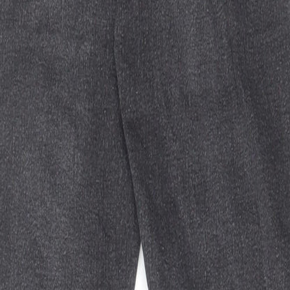 Topshop Womens Grey Cotton Skinny Jeans Size 26 in L32 in Regular Zip