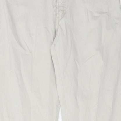 John Lewis Mens Beige Cotton Straight Jeans Size 36 in L31 in Regular Zip