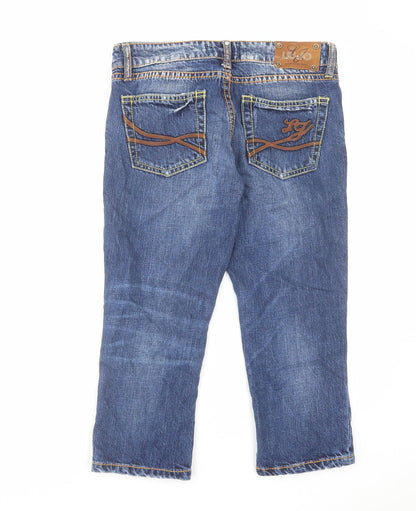 Liu Jo Womens Blue Cotton Bootcut Jeans Size 28 in L20 in Regular Zip