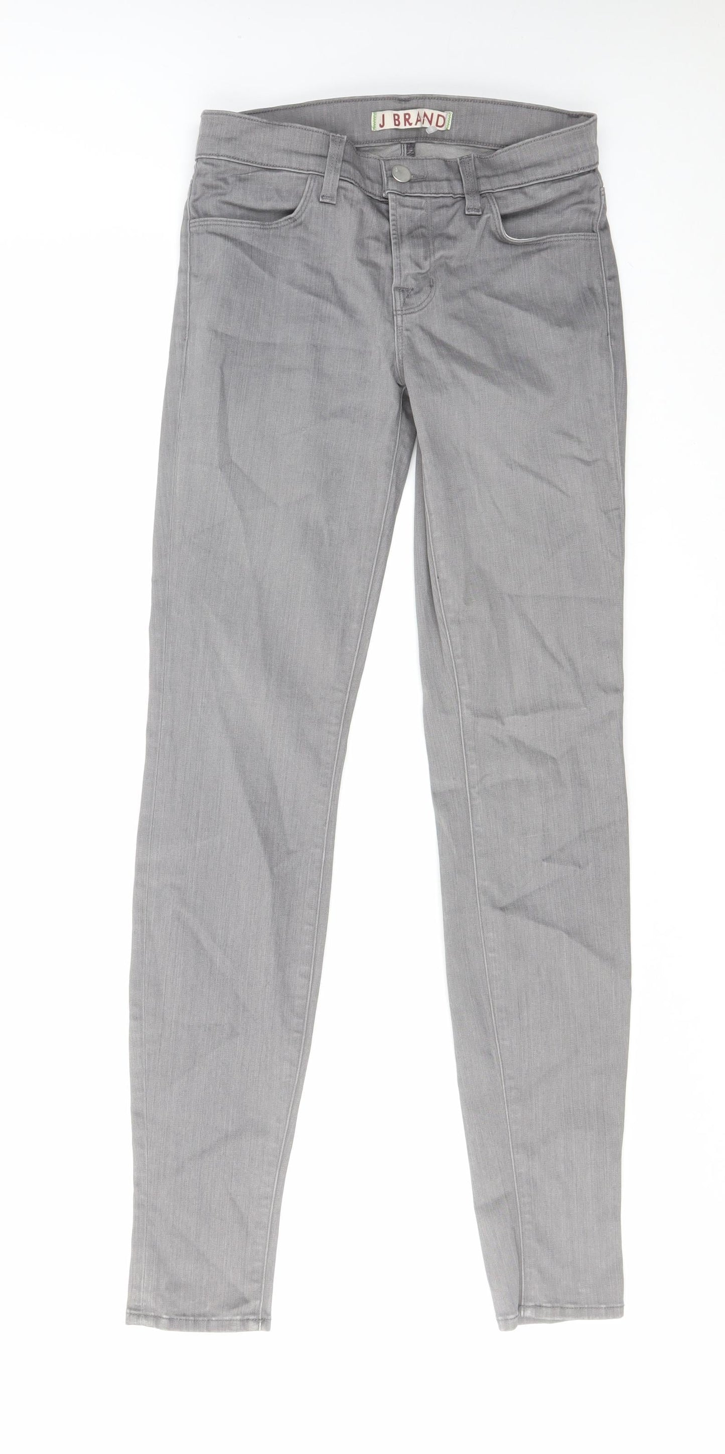 Womens UK Size 25 in J.BRAND Regular Fit Skinny Grey Jeans