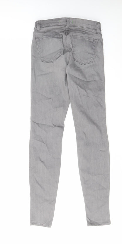Womens UK Size 25 in J.BRAND Regular Fit Skinny Grey Jeans