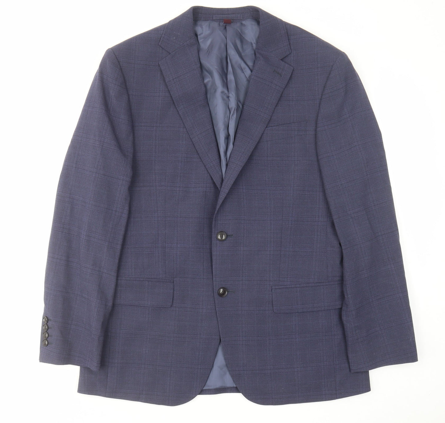Mens UK Size 40 Marks and Spencer Regular Blue Suit Jacket