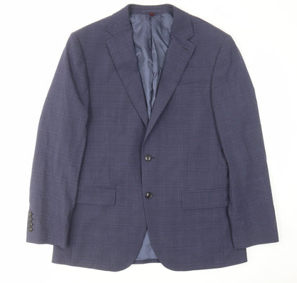 Mens UK Size 40 Marks and Spencer Regular Blue Suit Jacket