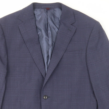 Mens UK Size 40 Marks and Spencer Regular Blue Suit Jacket