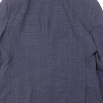 Mens UK Size 40 Marks and Spencer Regular Blue Suit Jacket