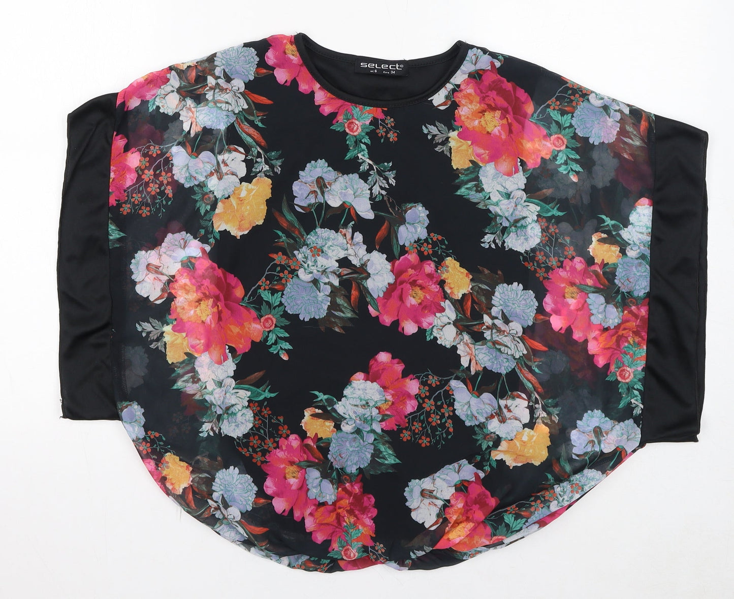Womens UK Size 6 Select Black Basic Blouse