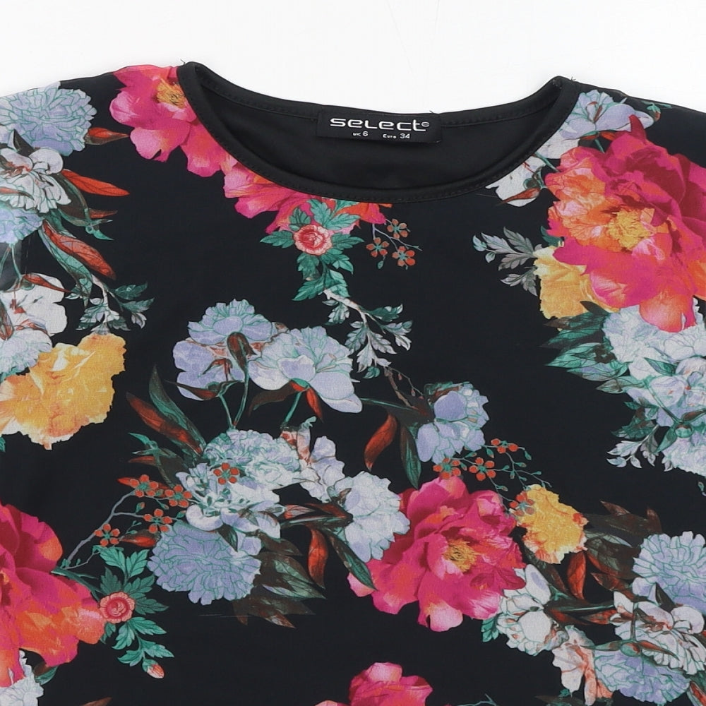 Womens UK Size 6 Select Black Basic Blouse