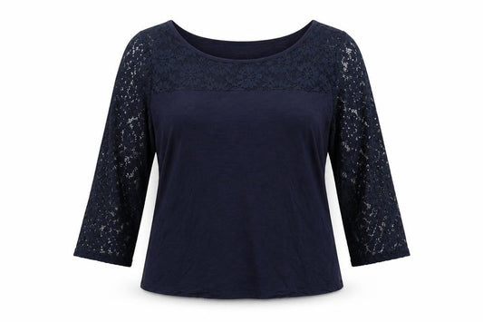 Womens UK Size 16 Authentic Blue Basic Blouse