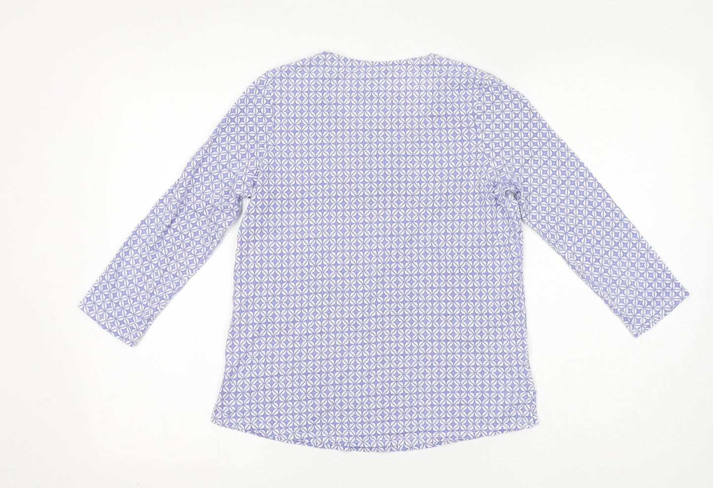 Womens UK Size 10 DASH Purple Basic T-Shirt