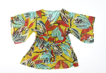 Womens UK Size L Wallis Multicoloured Basic Blouse