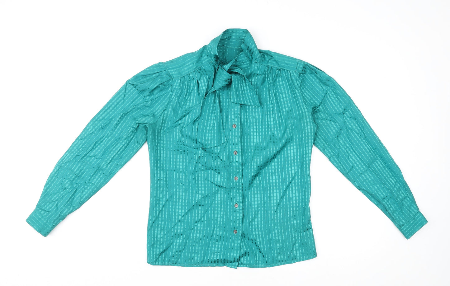 Womens UK Size 10 St Michael Green Basic Button-Up