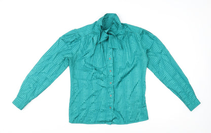 Womens UK Size 10 St Michael Green Basic Button-Up
