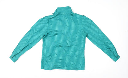 Womens UK Size 10 St Michael Green Basic Button-Up