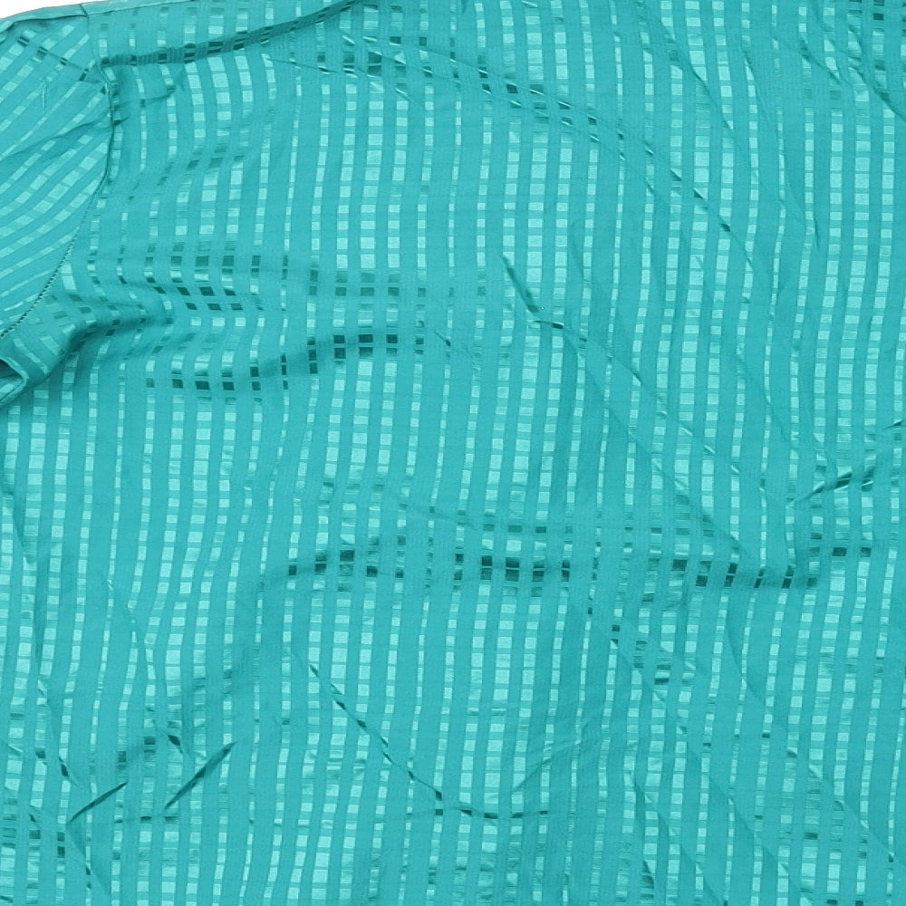Womens UK Size 10 St Michael Green Basic Button-Up