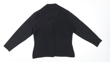 Womens UK Size 12 St Michael Black Basic Button-Up