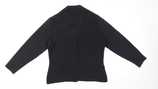Womens UK Size 12 St Michael Black Basic Button-Up