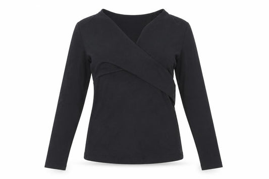 Womens UK Size 10 Jeuvre Black Basic T-Shirt